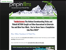 Tablet Screenshot of pinpinfilms.com